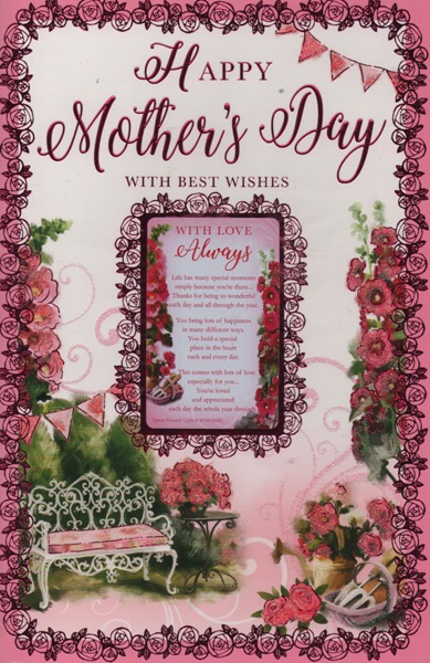 Happy Mother's Day With Best Wishes (Keepsake Card) Happy Mother's Day With Best Wishes (Keepsake Card)