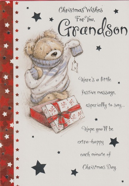 Christmas Wishes For You, Grandson Christmas Wishes For You, Grandson