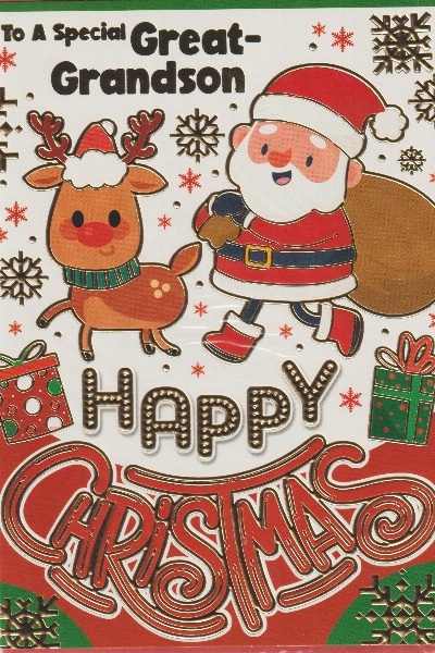 To A Special Great-Grandson Happy Christmas To A Special Great-Grandson Happy Christmas