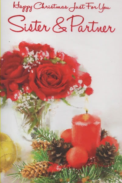 Happy Christmas Just For You Sister & Partner Happy Christmas Just For You Sister & Partner