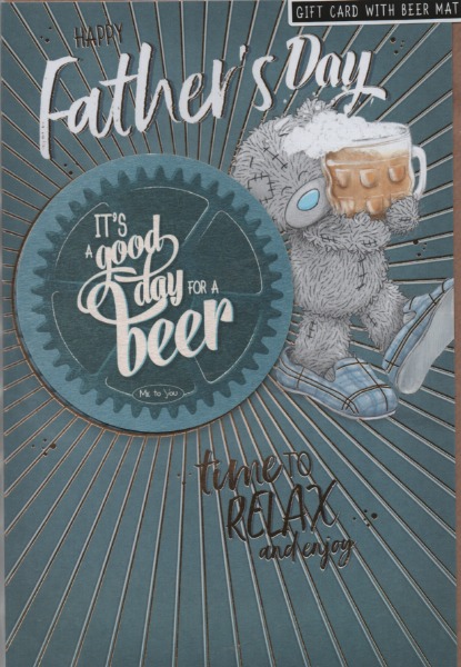 Happy Father's Day (Gift Card With Beer Mat) Happy Father's Day (Gift Card With Beer Mat)