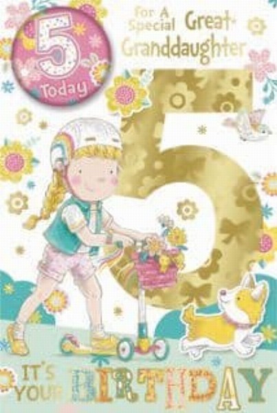 For A Special Great-Granddaughter 5 (Badge Card) For A Special Great-Granddaughter 5 (Badge Card)
