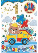 You're 1 Birthday Wishes (Badge Card)