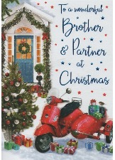 To A Wonderful Brother & Partner At Christmas