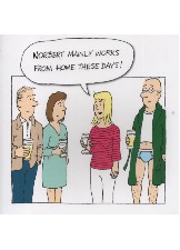Norbert Works Mainly From Home These Day!