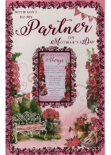 With Love To My Partner On Mother's Day (Keepsake Card)