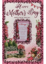 Happy Mother's Day With Best Wishes (Keepsake Card)