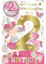 To A Special Great-Granddaughter You're 2 (Badge Card)