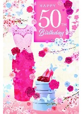 Happy 50th Birthday (Tilt Me I Move Card)