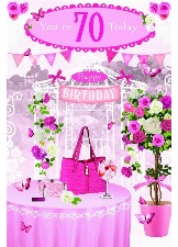 You're 70 Today (Tilt Me I Move Card)