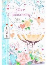 On Your Silver Anniversary (Tilt Me I Move Card)
