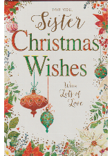 For You, Sister Christmas Wishes With Lots Of Love