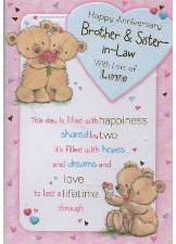 Happy Anniversary, Brother & Sister-in-Law With Lots Of Love