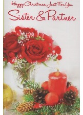 Happy Christmas Just For You Sister & Partner