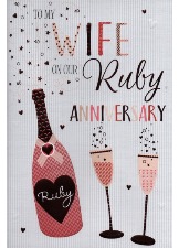 To My Wife On Our Ruby Anniversary