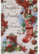 To A Special Daughter And Family Happy Christmas