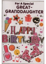 For A Special Great-Granddaughter Happy Birthday