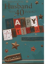 With Love To My Husband You're 40 Today! Happy Birthday