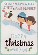 Christmas Love & Hugs Sister & Your Partner