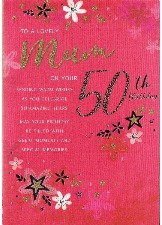 To A Lovely Mum On Your 50th Birthday