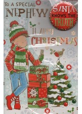 For A Special Nephew Happy Christmas (Badge Card)