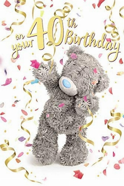 On Your 40th Birthday (3D Card) On Your 40th Birthday (3D Card)